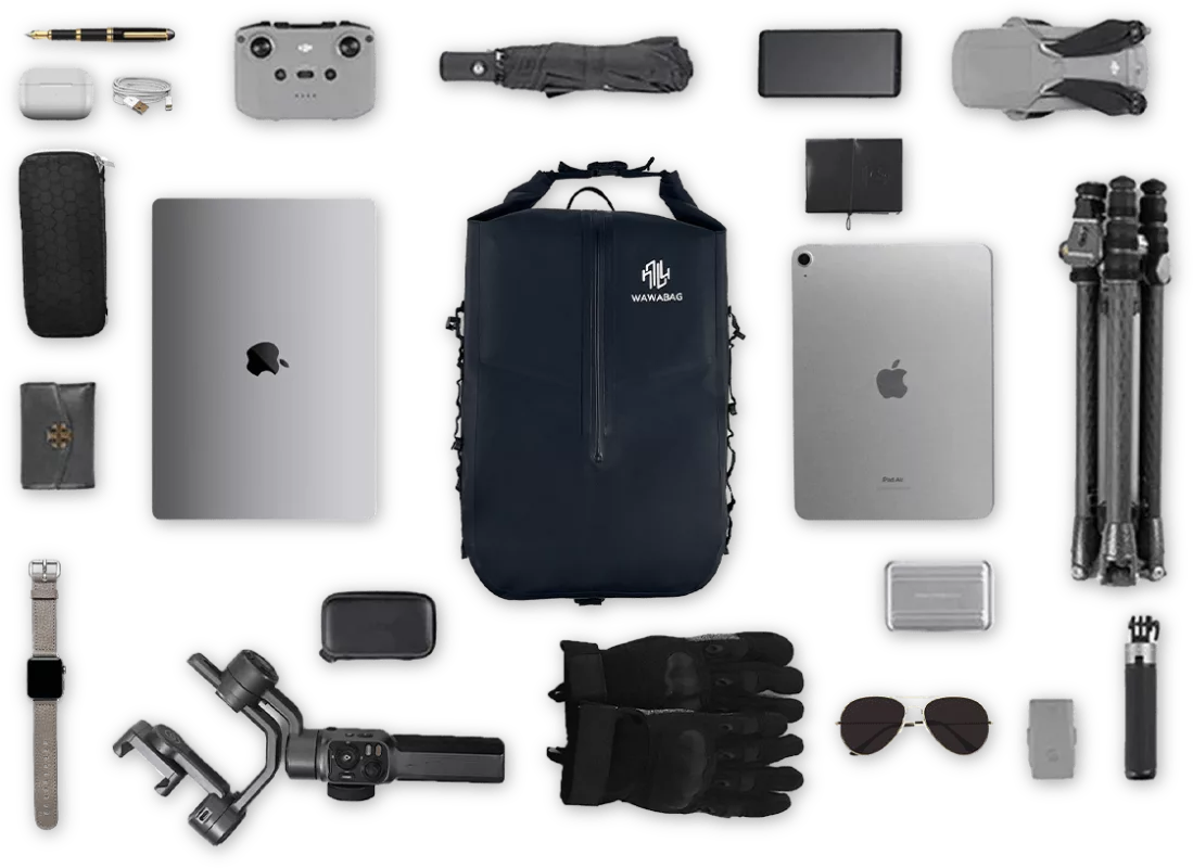 WAWABAG 2的23L不論是通勤出遊都很方便，以簡約設計與重機後背包、防水後背包功能性，適合日常與戶外使用。