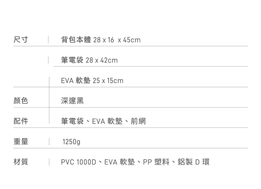 規格表