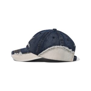 Alternative view of Vintage Cutoff Cap Dark Navy 復古牛仔布拼接Honda刺繡Logo棒球帽