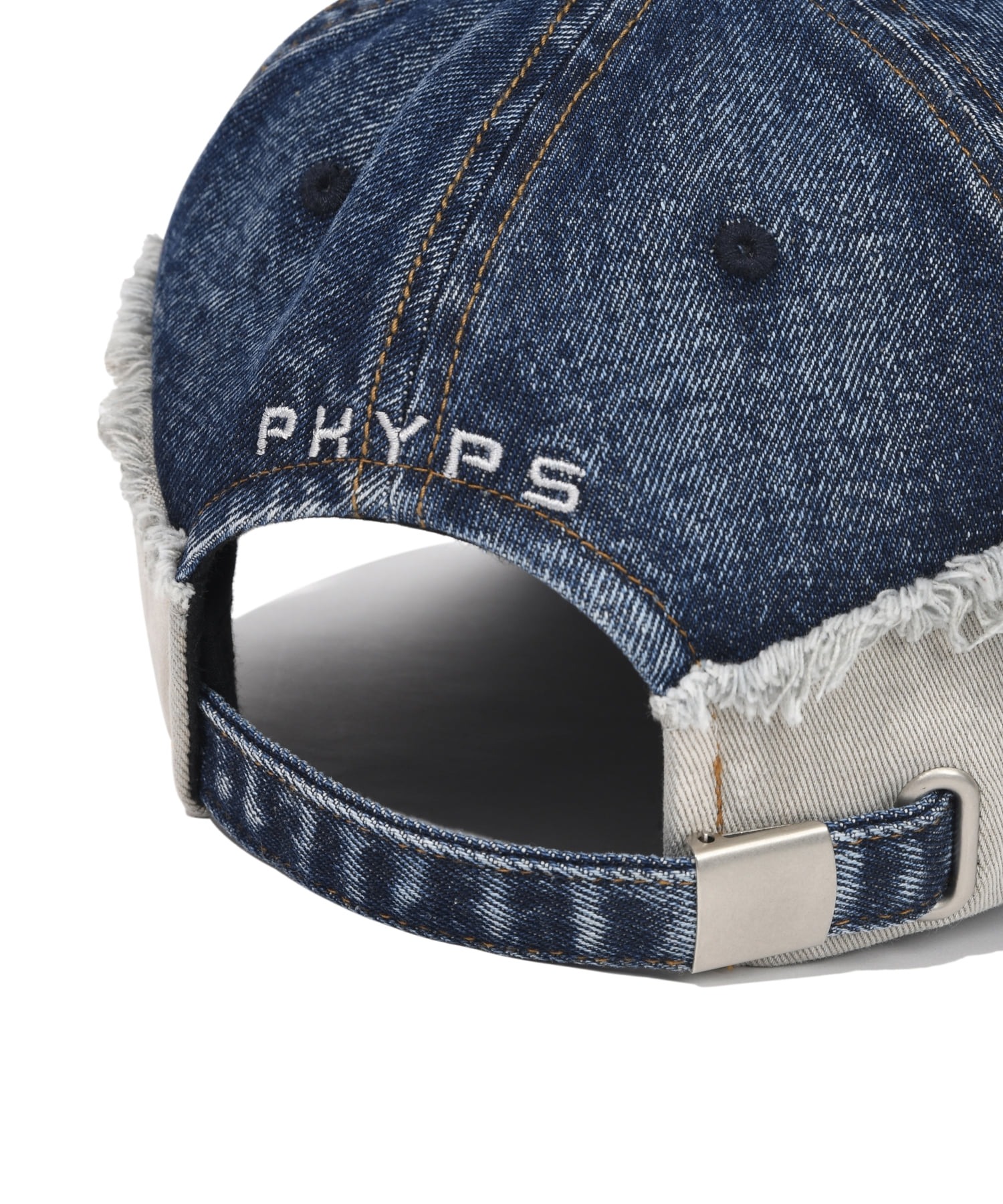 Vintage Cutoff Cap Dark Navy 復古牛仔布拼接Honda刺繡Logo棒球帽:圖片 4