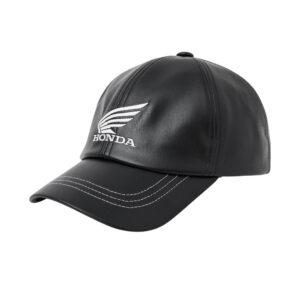 Alternative view of Engineered Leather Ball Cap  復古皮革咖啡色刺繡 Logo 棒球帽