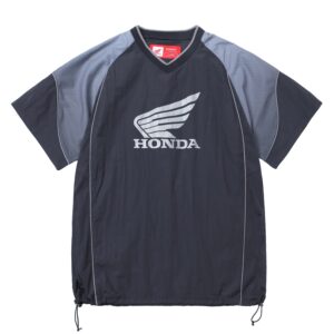 Track nylon Short sleeve Navy 海軍藍色夢想之翼灰