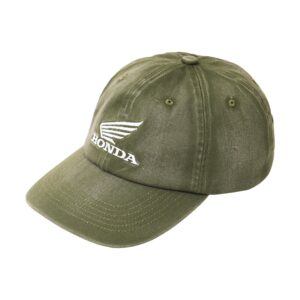 Alternative view of Original Wing Logo Vintage Cap 橄欖綠色牛仔布料舊化Honda刺繡LOGO棒球帽