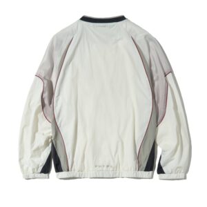 Alternative view of Long sleeve Ivory 米白底紅漸層銀色