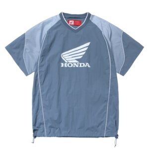 Track nylon Short sleeve Blue 淺藍色夢想之翼白